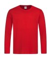 Heren T-shirt Lange Mouw Stedman ST2500 Classic Scarlet Red